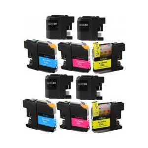 Compatible Brother LC207, LC205 XXL ink cartridges, Super High Yield, 10 pack