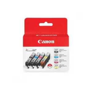 Original Canon CLI-221 ink cartridges, 2946B004, 4 pack