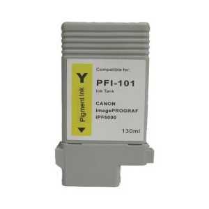 Compatible Canon PFI-101Y Yellow ink cartridge