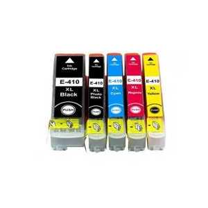 Remanufactured Epson 410XL ink cartridges - High Capacity - 5 pack