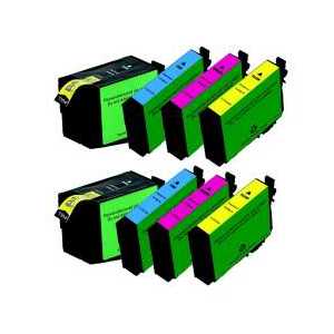 Remanufactured Epson 252XL ink cartridges, 8 pack