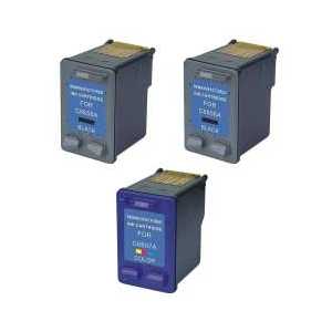 Remanufactured HP 56, 57 ink cartridges, 3 pack