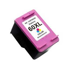 Remanufactured HP 60XL Tricolor ink cartridge, High Yield, CC644WN