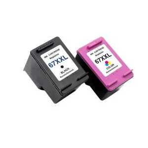 Remanufactured HP 67XXL ink cartridges - Extra High Yield - 2 pack